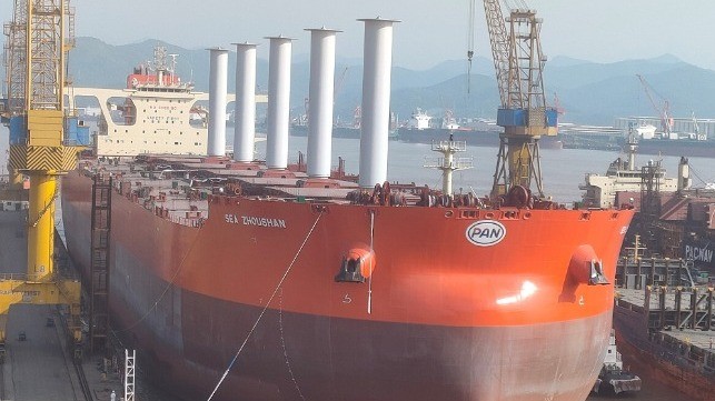 Vale Tests Flettner Rotor Wind Power on Giant Ore Carrier