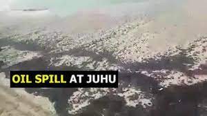 Watch: Sand at Mumbai's Juhu Beach turns black following oil spill