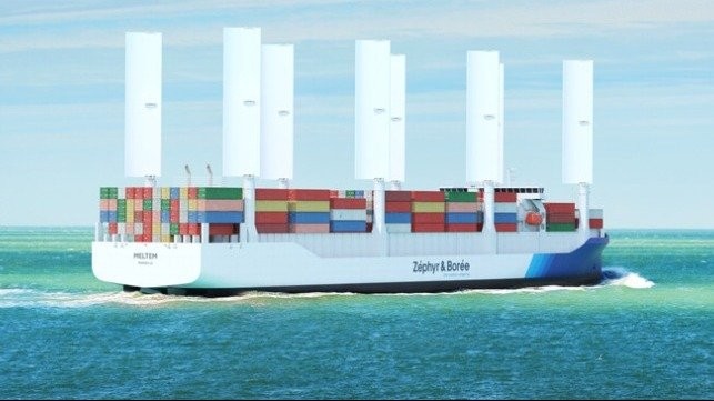 Designs for 1,800 TEU Wind-Assisted Containership Approved by BV